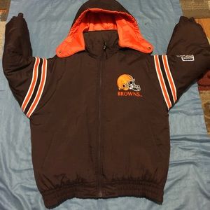 Vintage vintage pro player NFL experience Cleveland Browns awesome coat size L